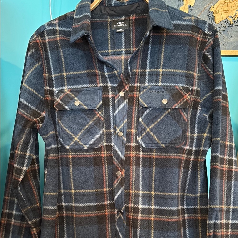 O'Neill Women's Plaid Jacket - Blue and Brown